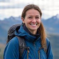 Portrett av Anna Olsen, fjellguide